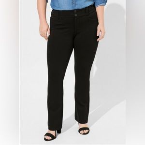 TORRID TROUSER BOOT STIDO LUXE PONTE MID-RISE PANT